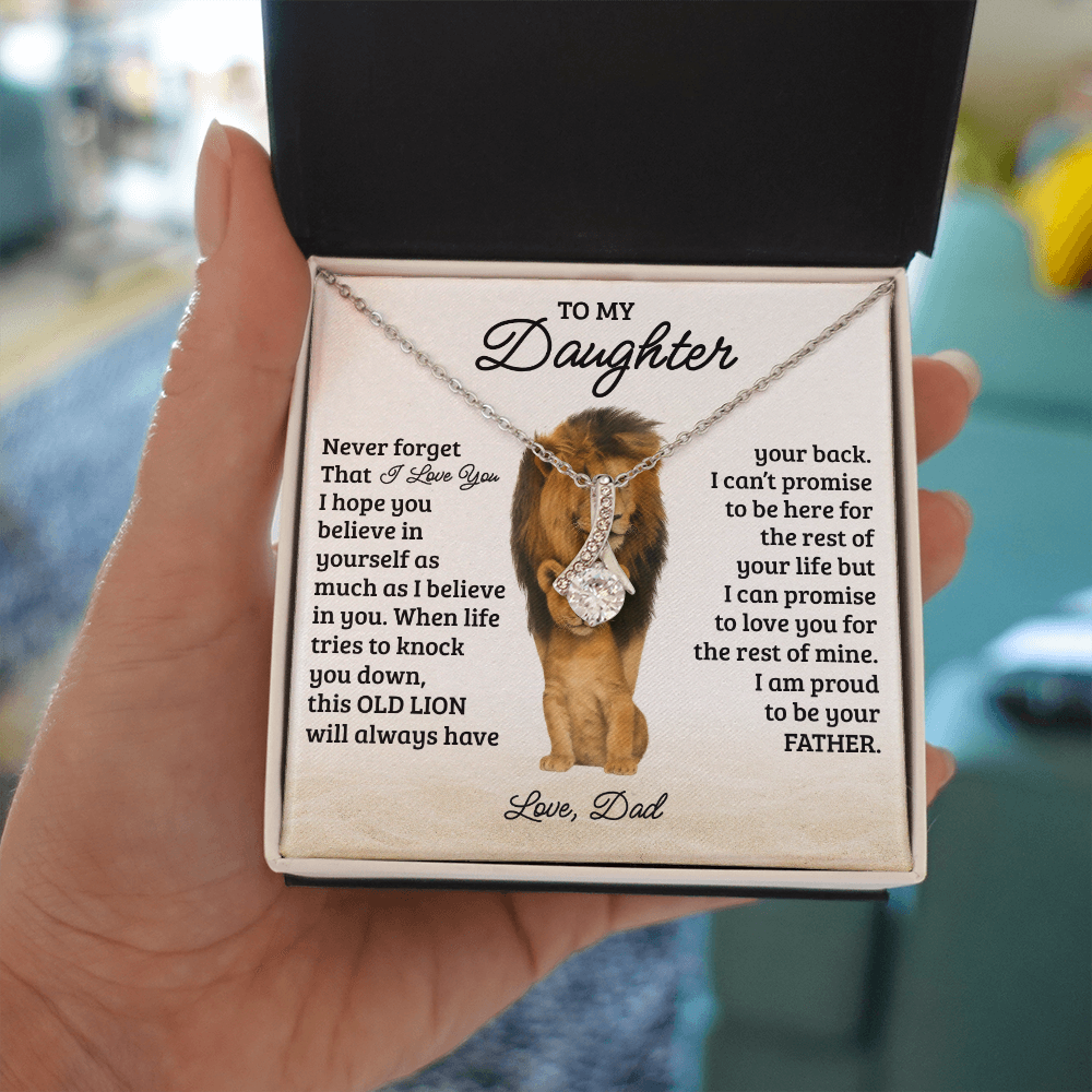 To My Daughter Necklace - Never Forget That I Love You