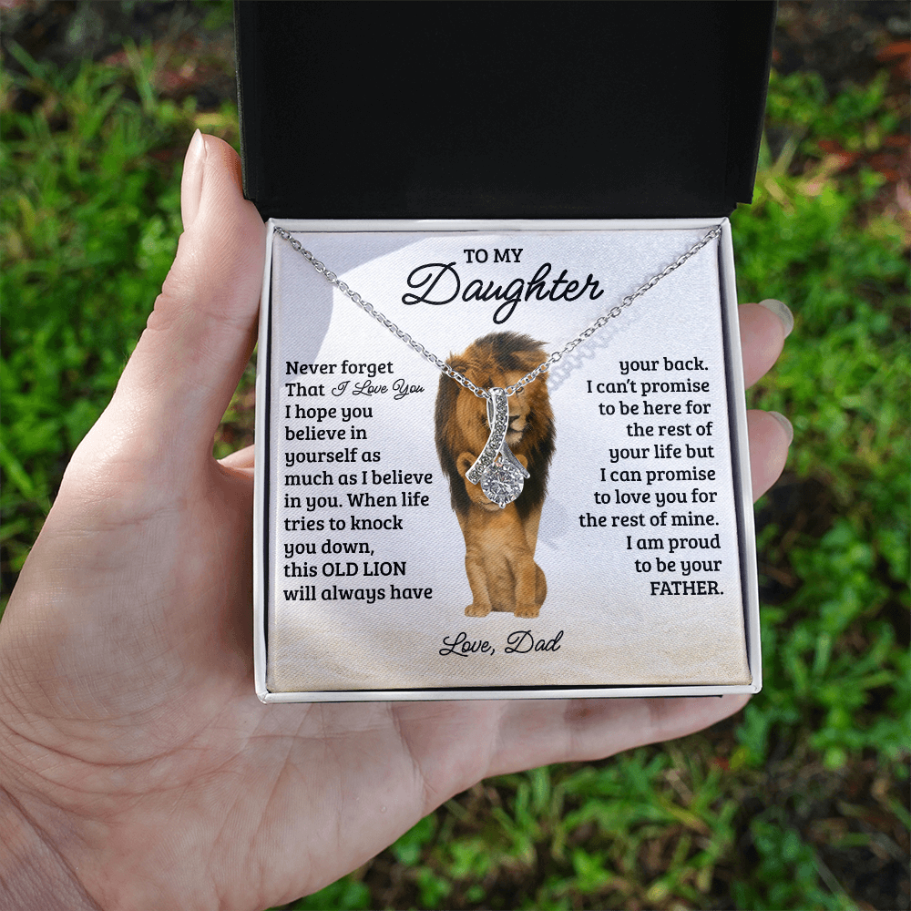To My Daughter Necklace - Never Forget That I Love You