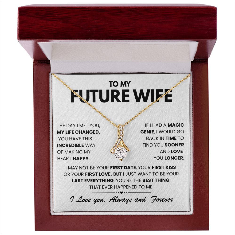To My Future Wife - The Day I Met You My Life Changed - Alluring Beauty Necklace