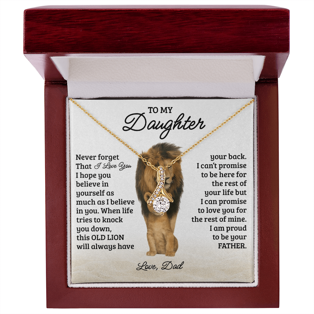 To My Daughter Necklace - Never Forget That I Love You