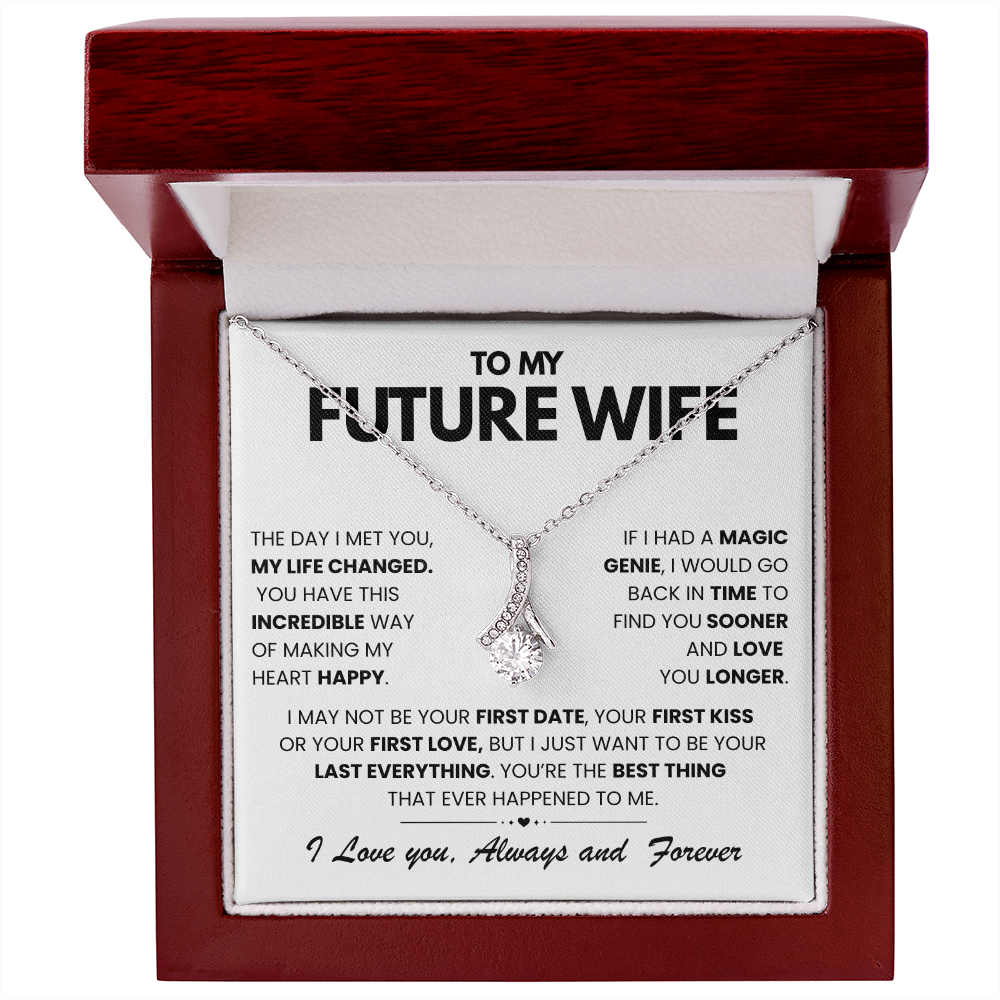 To My Future Wife - The Day I Met You My Life Changed - Alluring Beauty Necklace