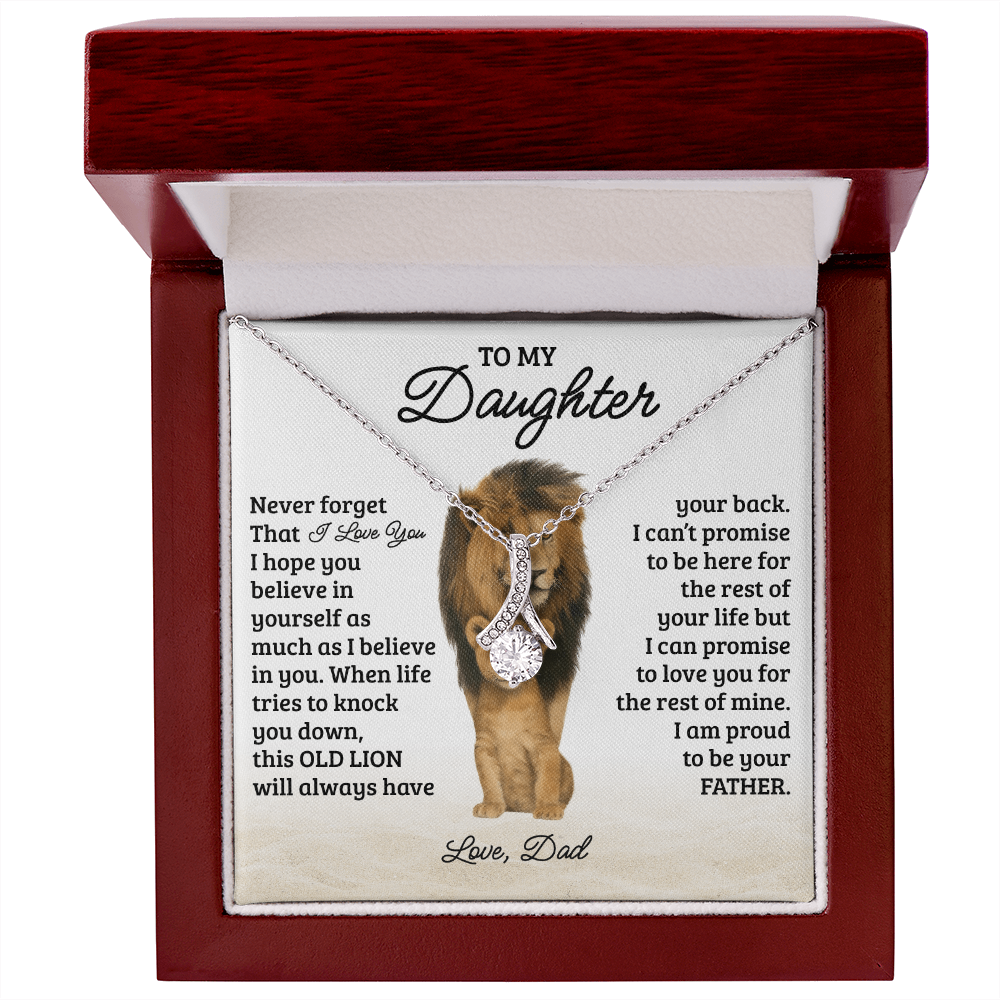 To My Daughter Necklace - Never Forget That I Love You