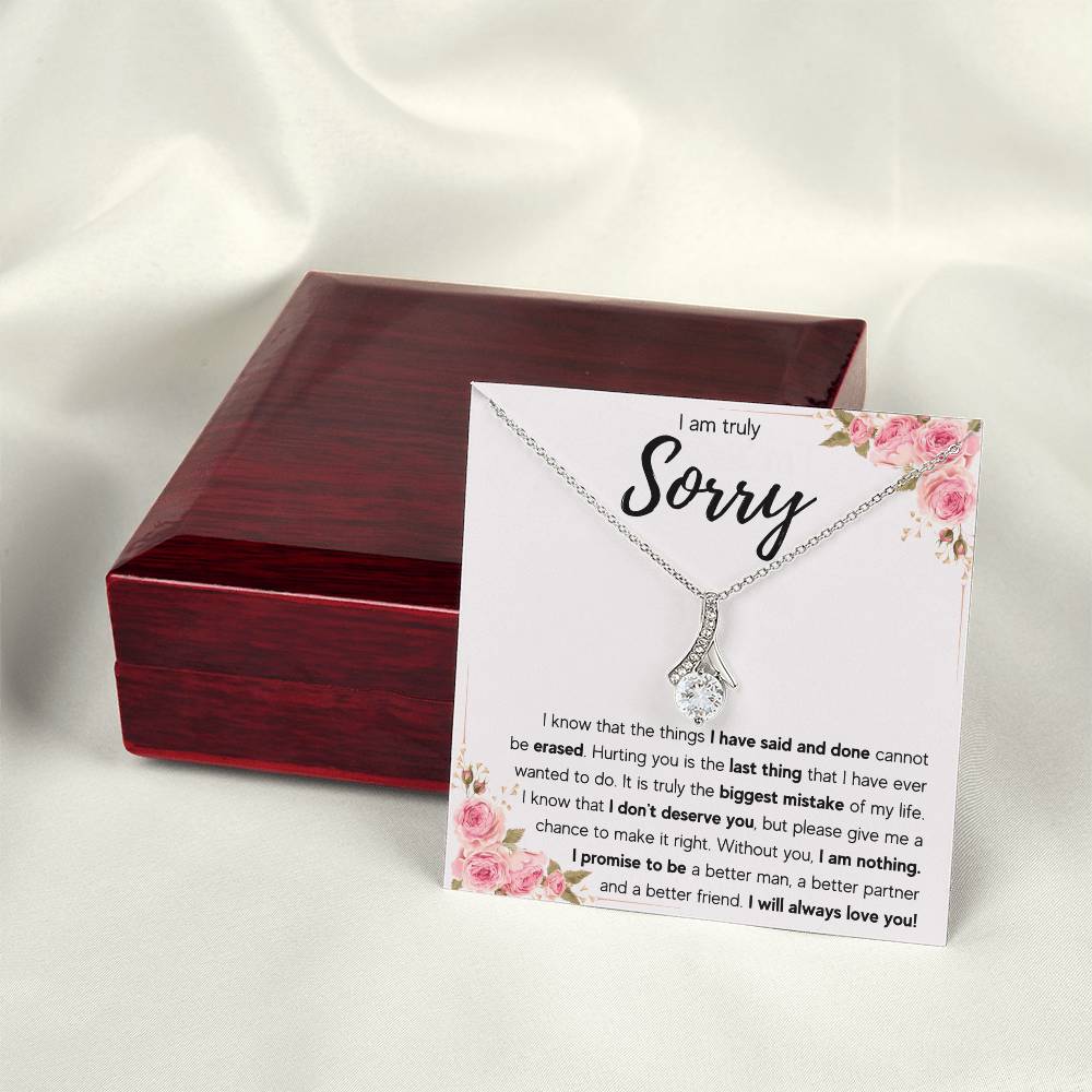 I AM TRULY SORRY APOLOGY ALLURING NECKLACE