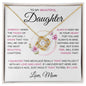 Love Knot Necklace - To my Beautiful Daughter - PK