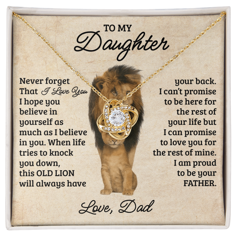 To My Daughter – Always in My Heart Necklace Gift