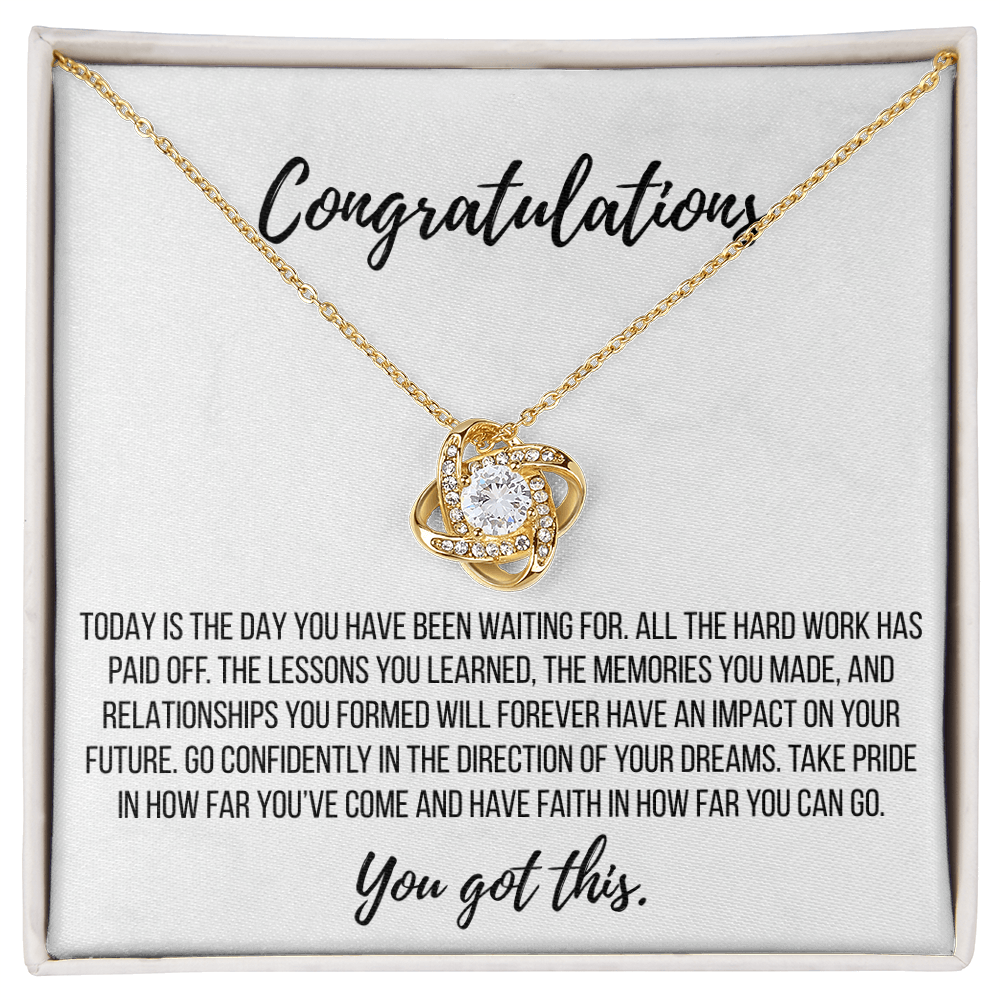 Graduation Gift - Love Knot Necklace