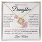 Love Knot Necklace - To my Beautiful Daughter - PN