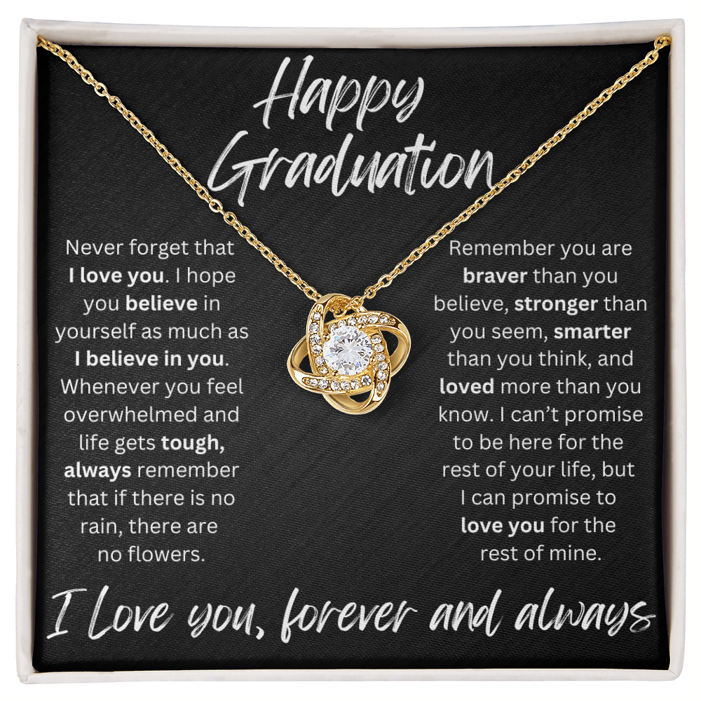 Happy Graduation | No Rain, No Flowers | Love Knot Necklace