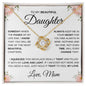 Love Knot Necklace - To my Beautiful Daughter - CR