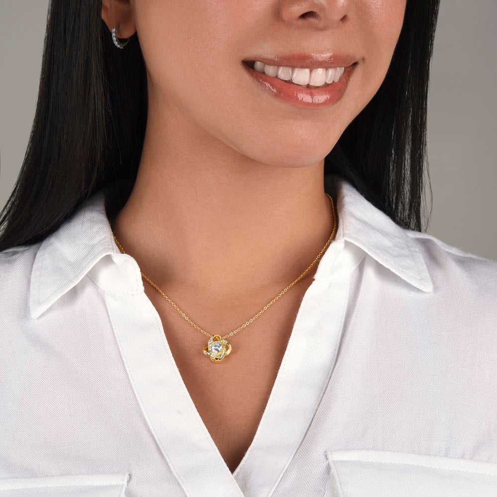 Apology Gift For Her - I'm Sorry For Hurting You - Love knot Necklace