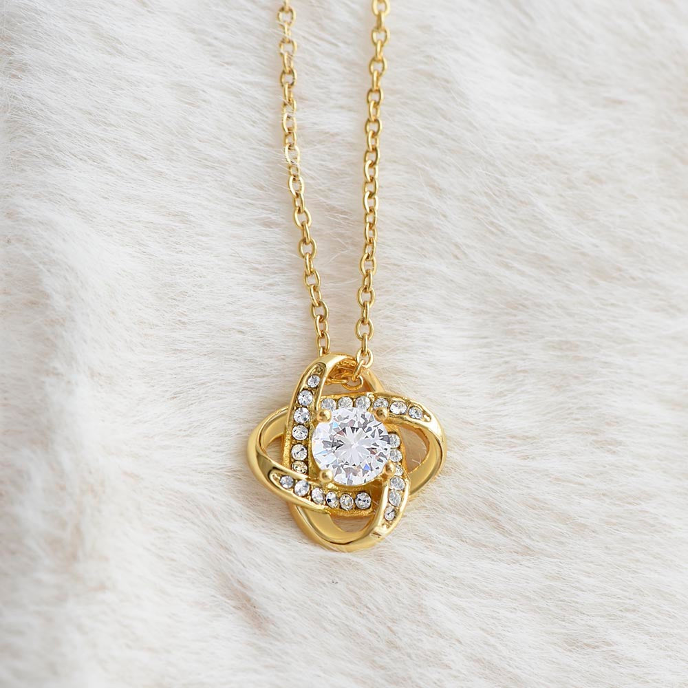 To My Daughter | Never Forget (Love Knot Necklace)