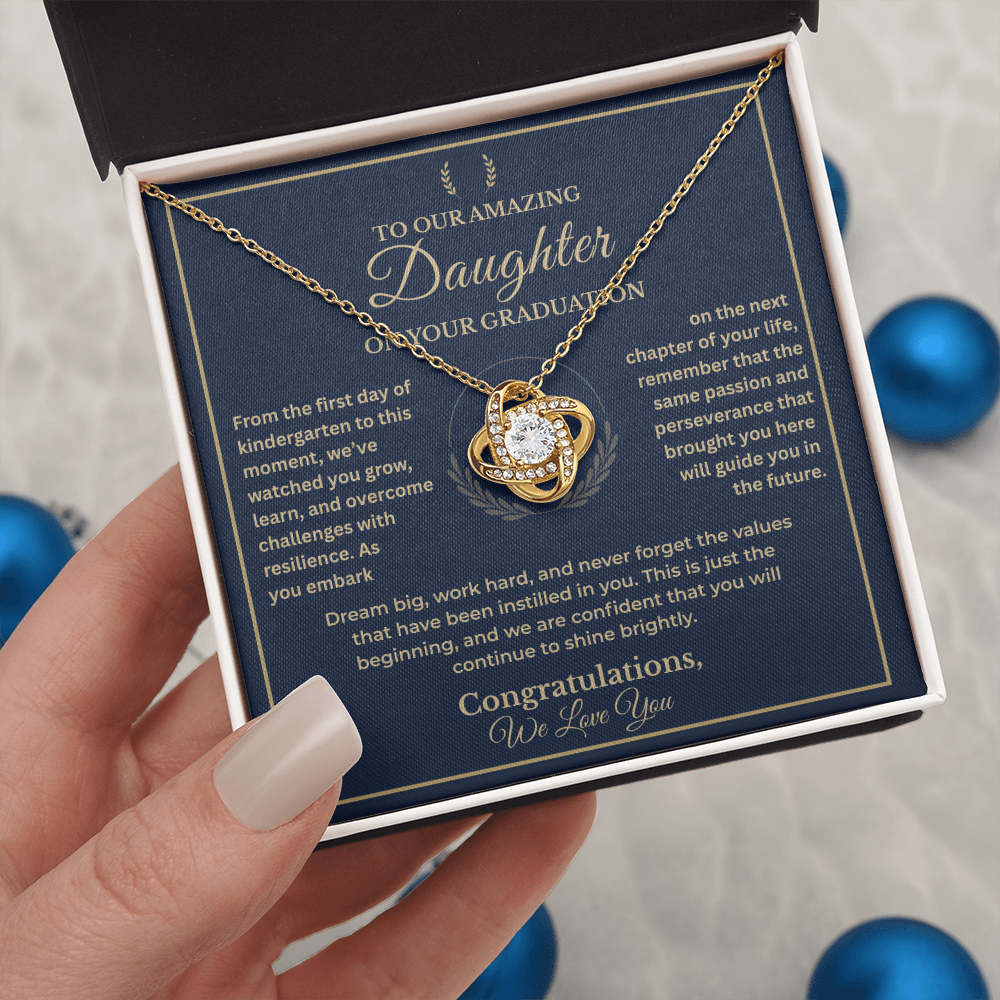To Our Amazing Daughter Graduation Pendant – Inspirational Card Included