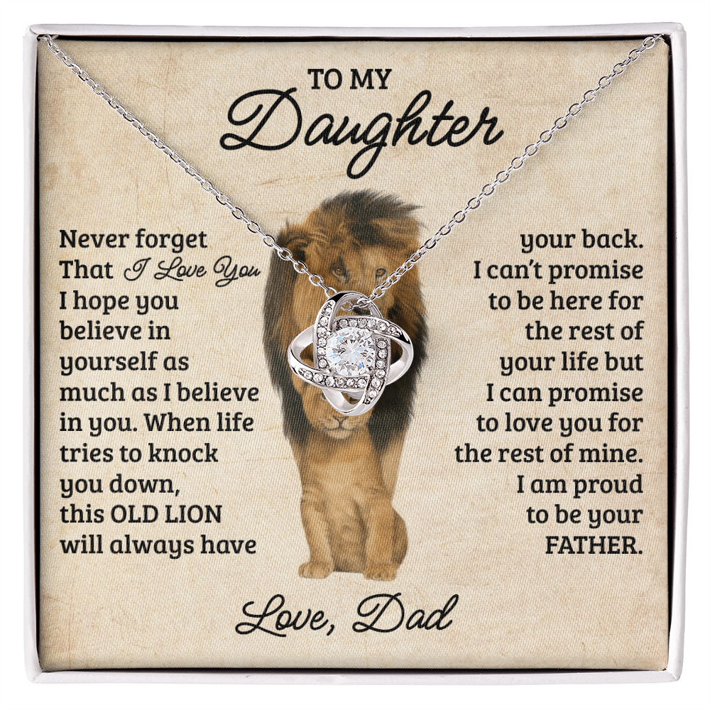 To My Daughter – Always in My Heart Necklace Gift