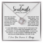 To My Soulmate - Love Knot Necklace | Gift For Wife/Soulmate/girlfriend