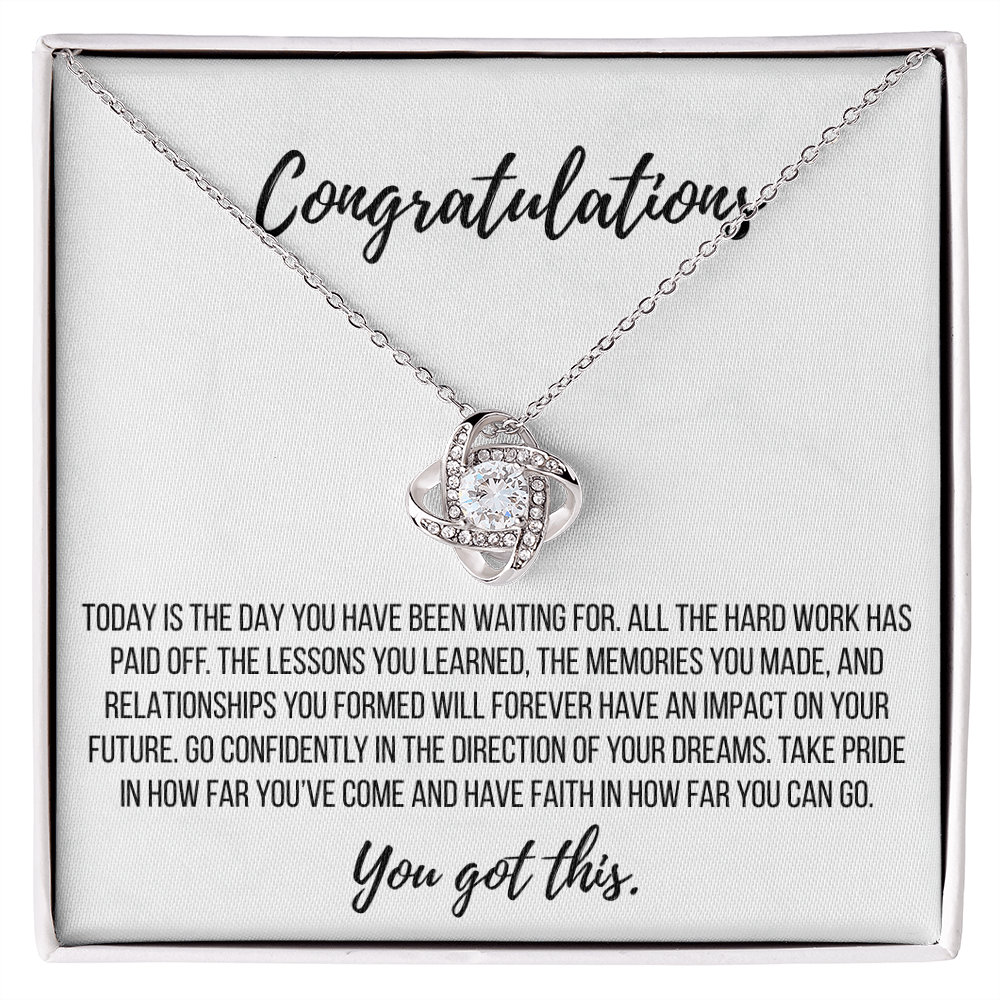 Graduation Gift - Love Knot Necklace