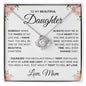 Love Knot Necklace - To my Beautiful Daughter - CR