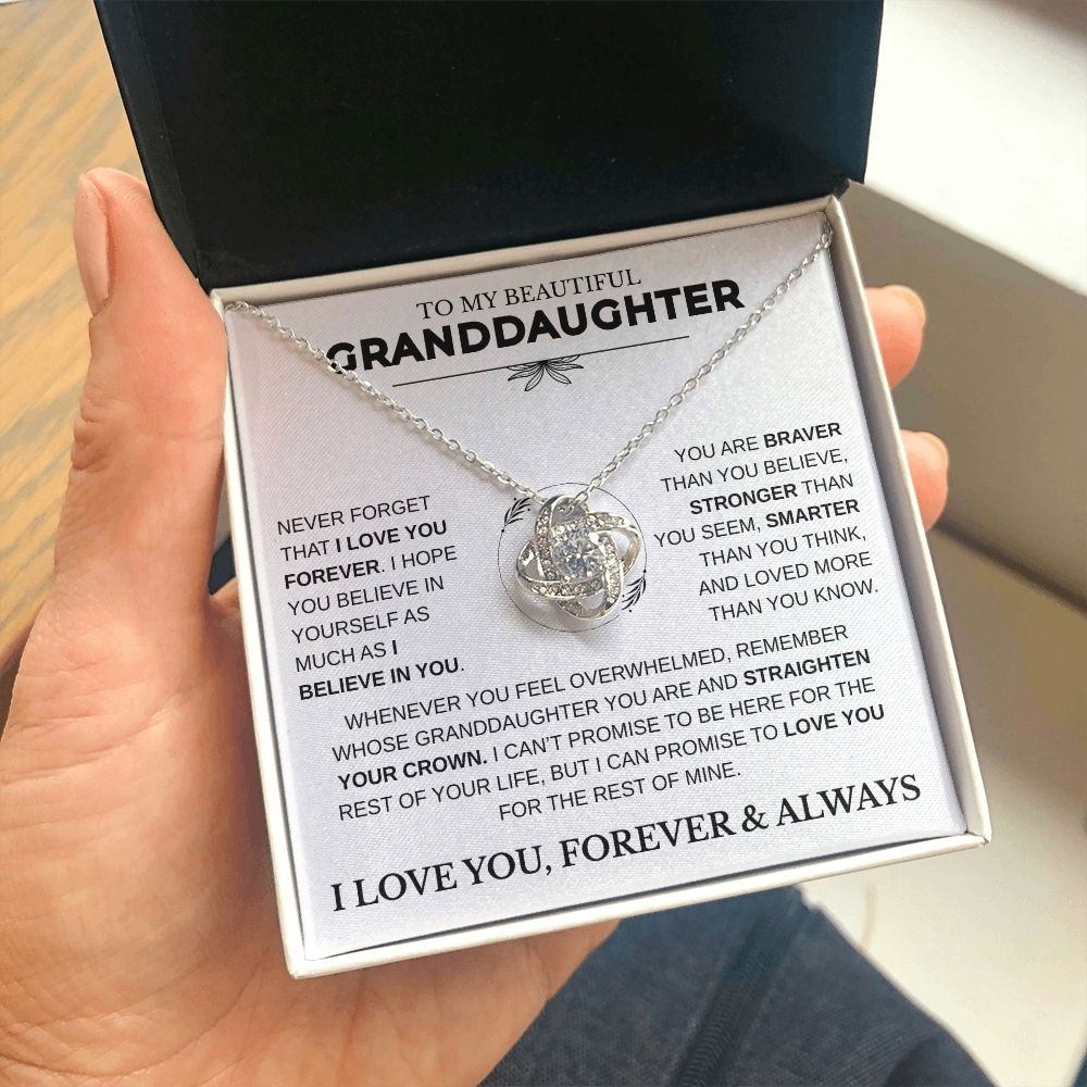 Gift For Granddaughter, "Never Forget That I Love You"