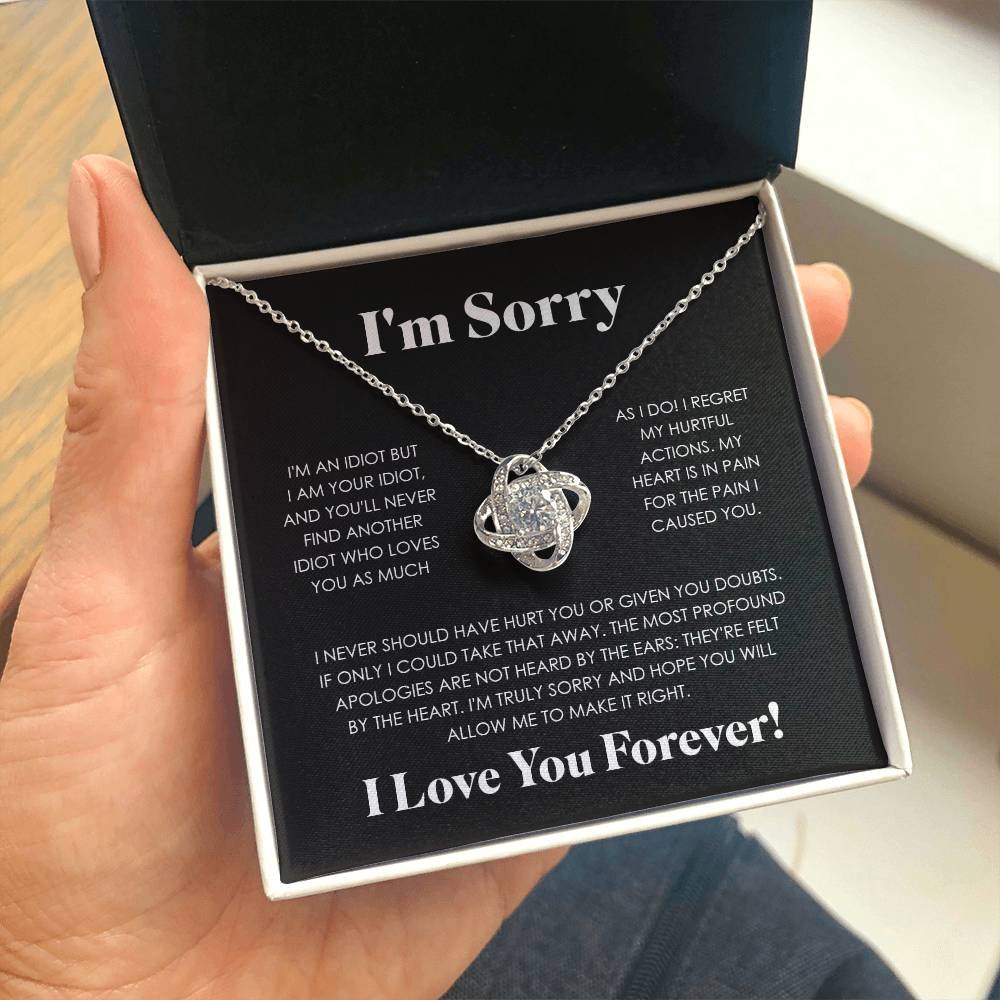 APOLOGIES LOVE KNOT NECKLACE