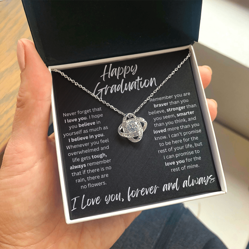 Happy Graduation | No Rain, No Flowers | Love Knot Necklace