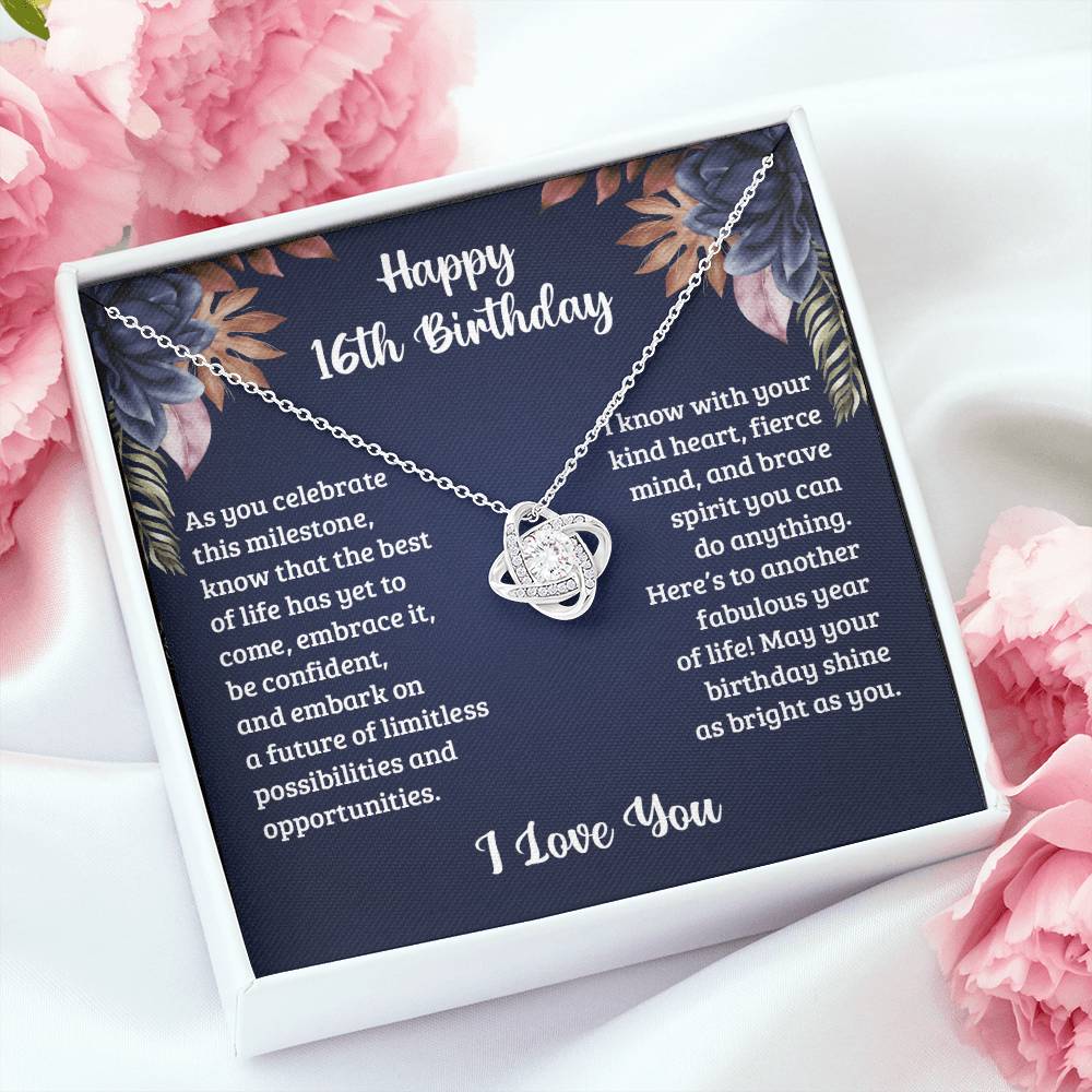 16Th Birthday Best of life Love Knot