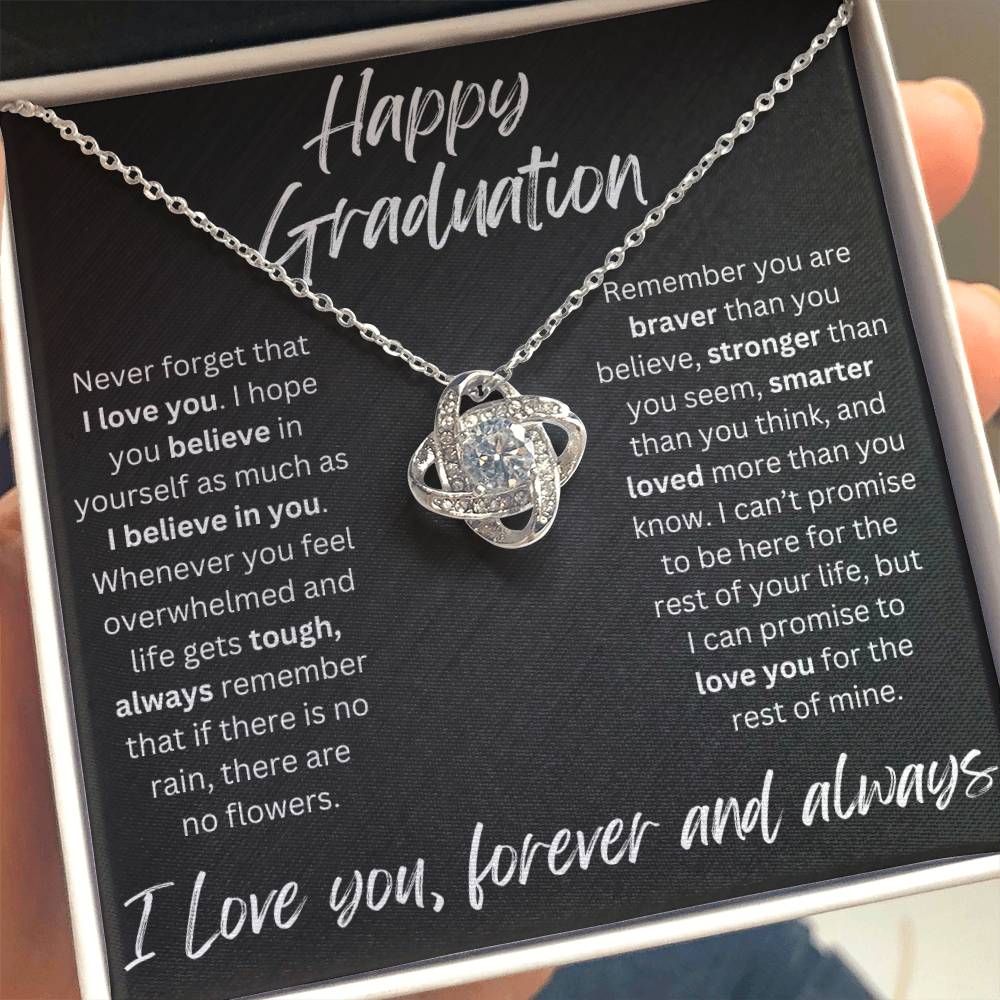 Happy Graduation | No Rain, No Flowers | Love Knot Necklace