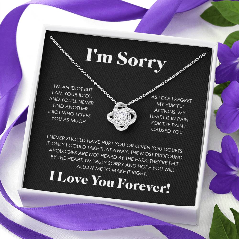 APOLOGIES LOVE KNOT NECKLACE