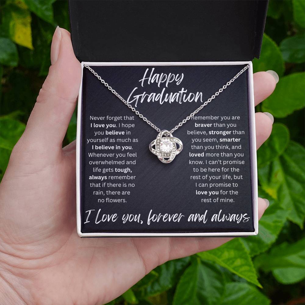 Happy Graduation | No Rain, No Flowers | Love Knot Necklace