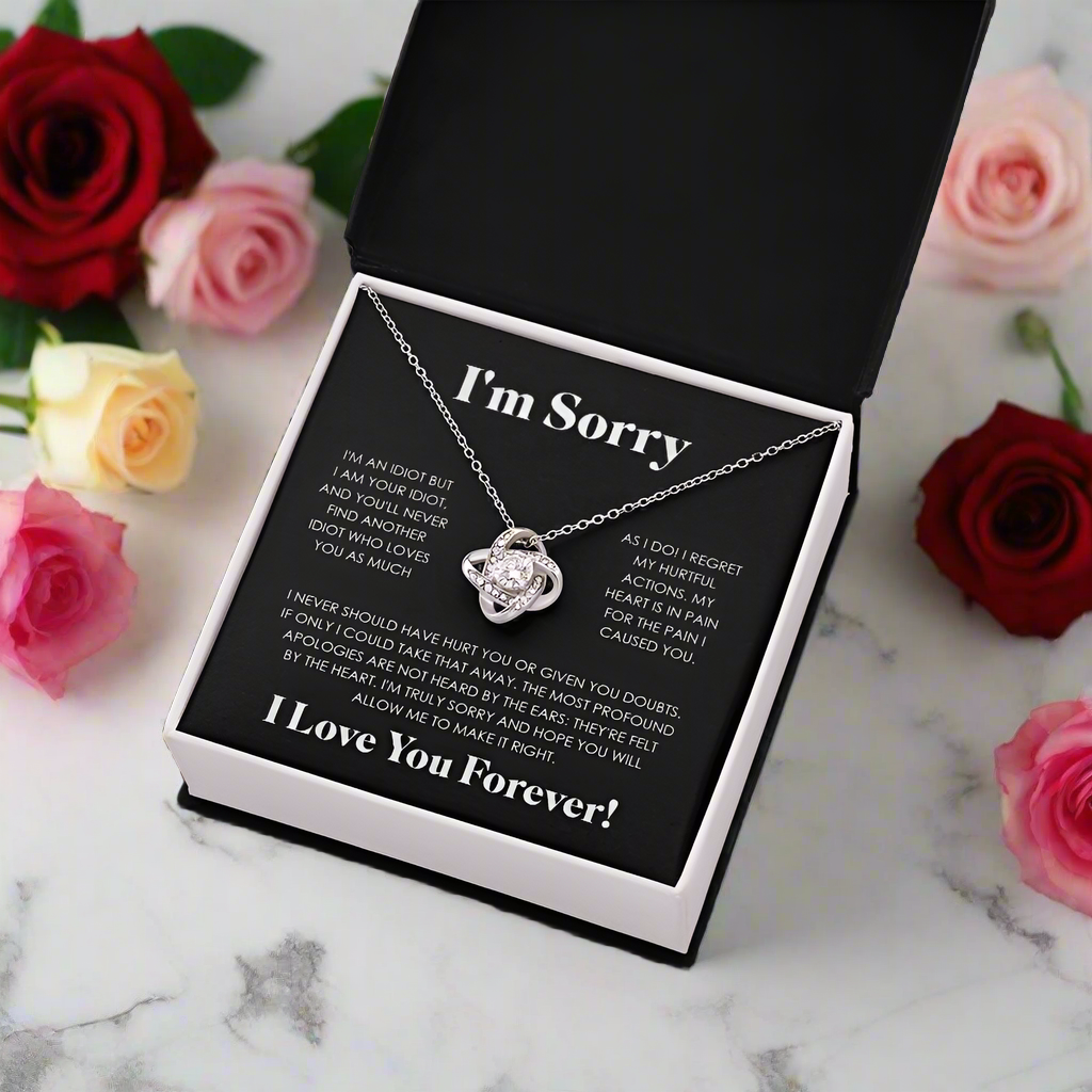 APOLOGIES LOVE KNOT NECKLACE