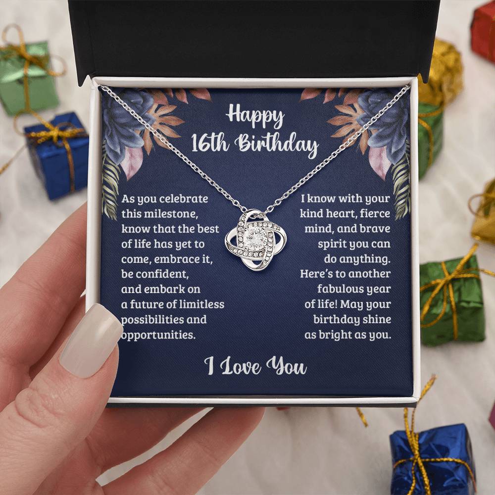 16Th Birthday Best of life Love Knot