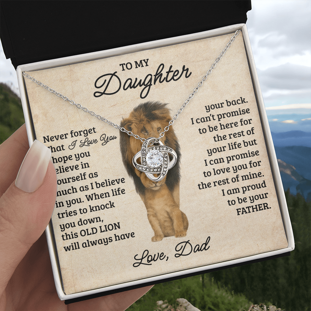 To My Daughter – Always in My Heart Necklace Gift