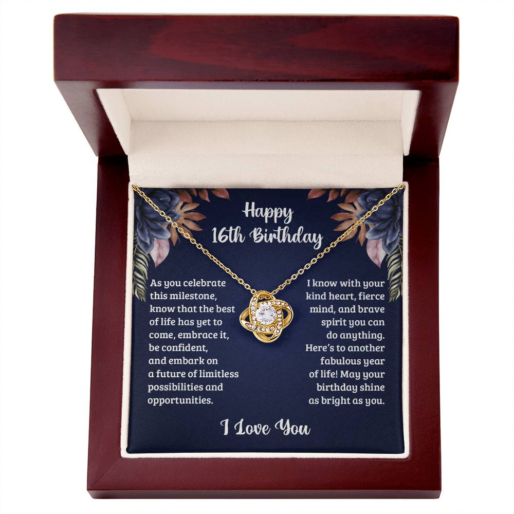 16Th Birthday Best of life Love Knot
