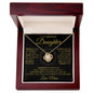 Love Knot Necklace - To my Beautiful Daughter - BG