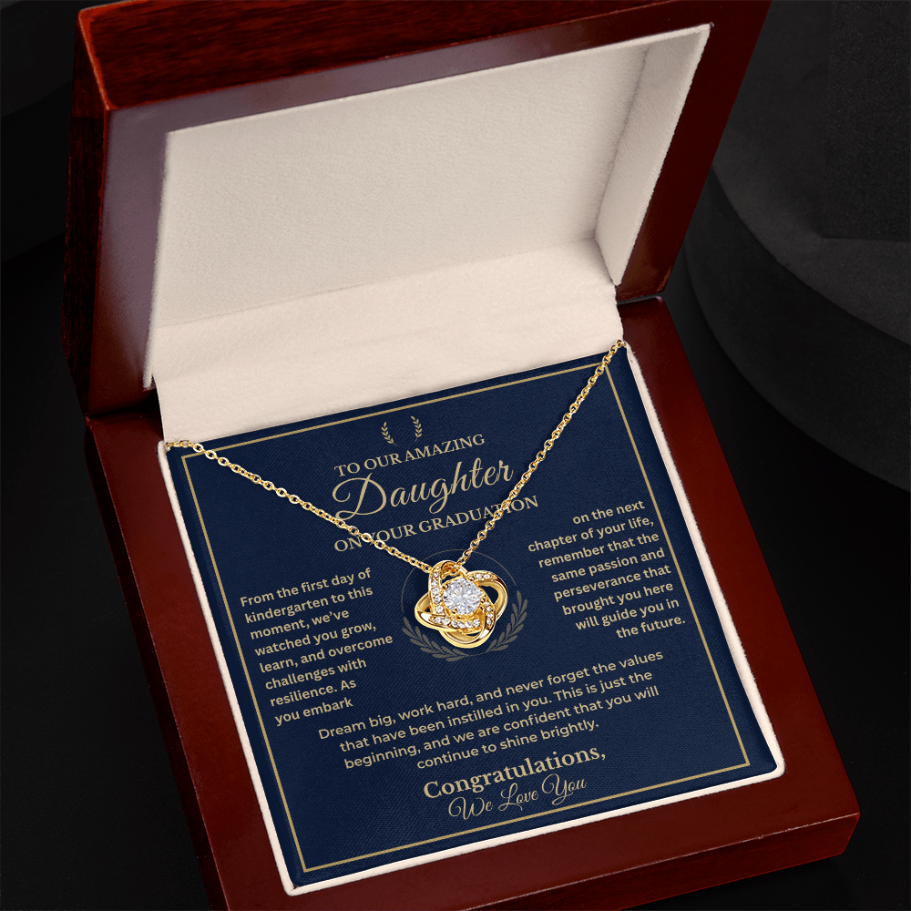 To Our Amazing Daughter Graduation Pendant – Inspirational Card Included