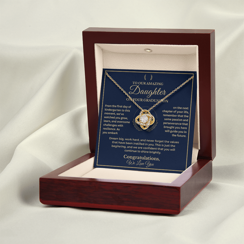 To Our Amazing Daughter Graduation Pendant – Inspirational Card Included