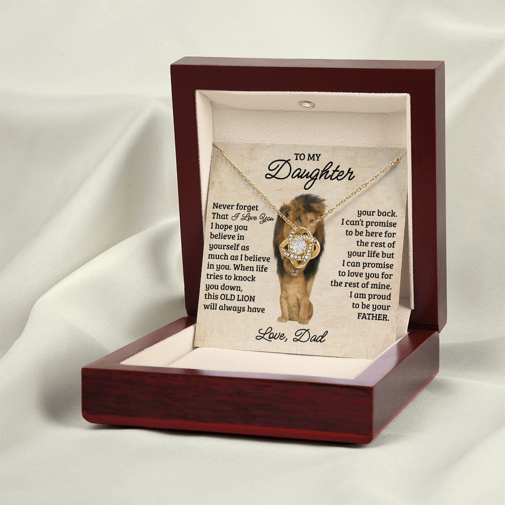 To My Daughter – Always in My Heart Necklace Gift
