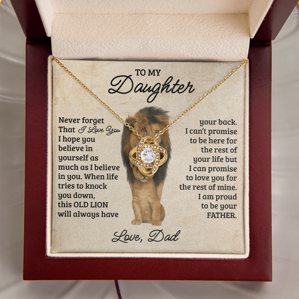 To My Daughter – Always in My Heart Necklace Gift