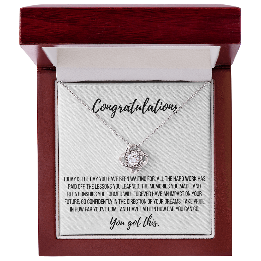 Graduation Gift - Love Knot Necklace