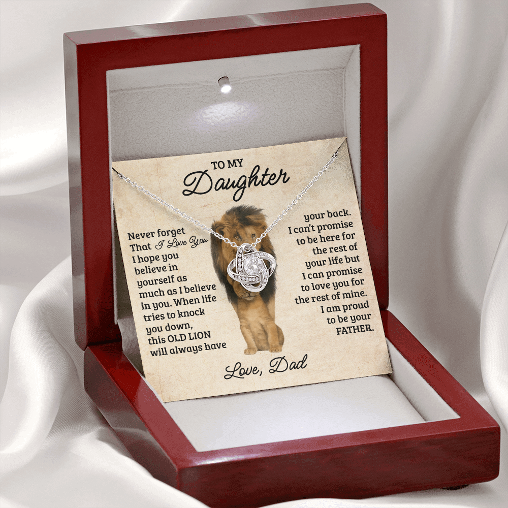 To My Daughter – Always in My Heart Necklace Gift