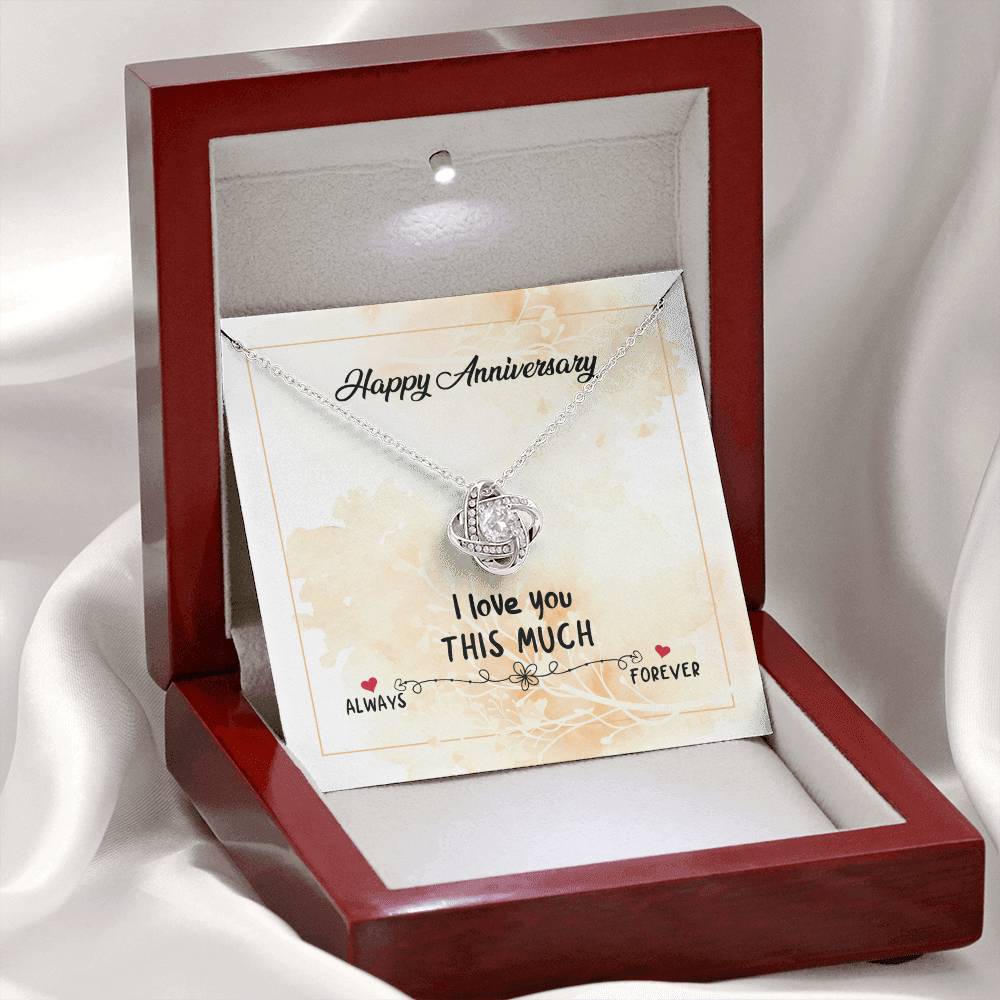 Happy Aniversary Always Forever Love Knot