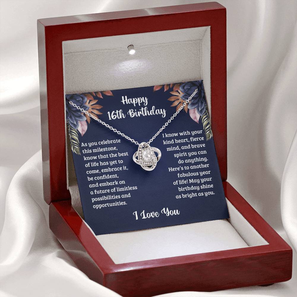 16Th Birthday Best of life Love Knot