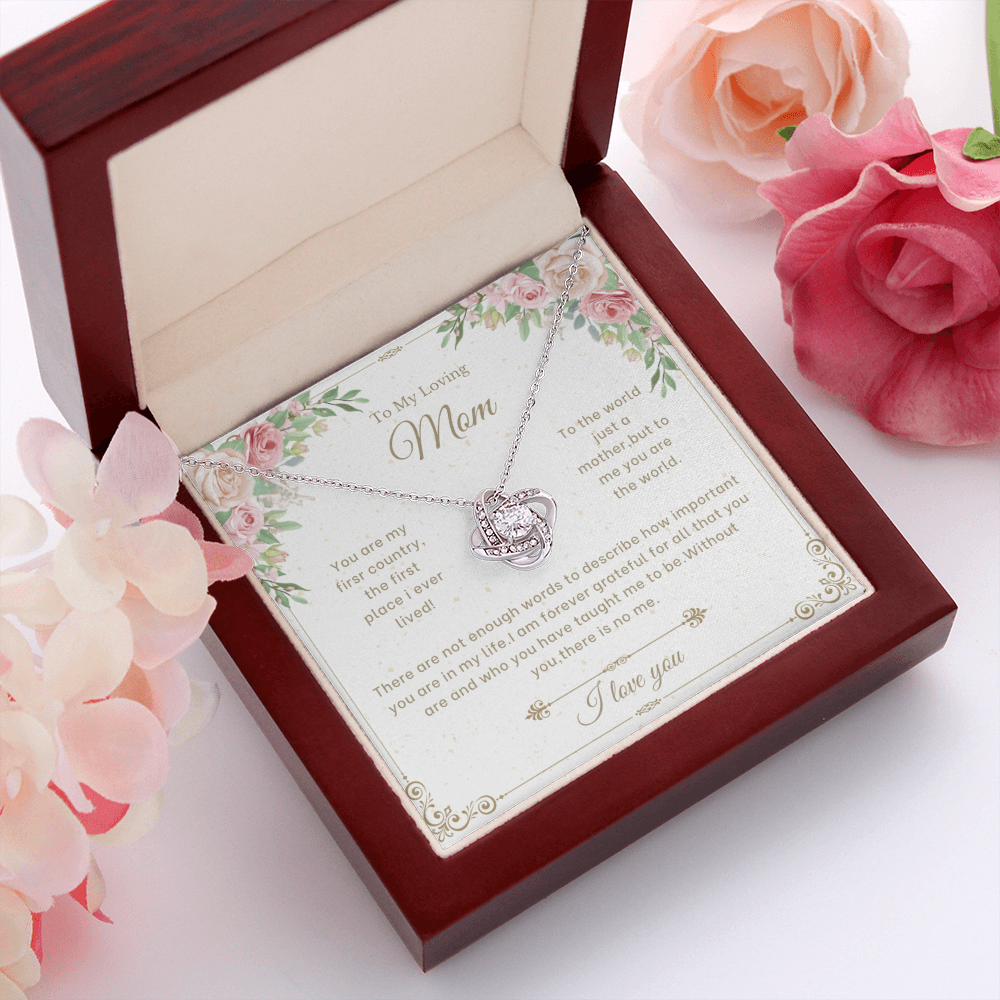 To My Loving Mom | Love Knot Necklace