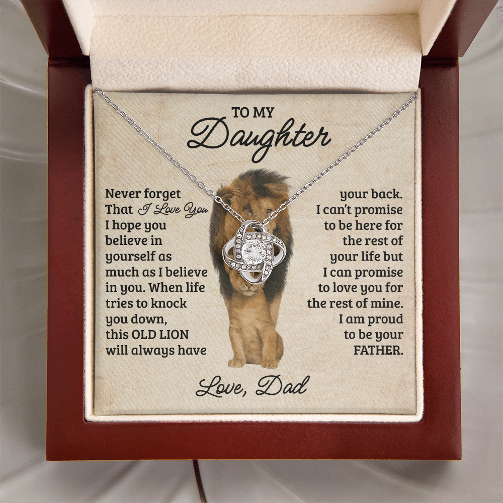 To My Daughter – Always in My Heart Necklace Gift