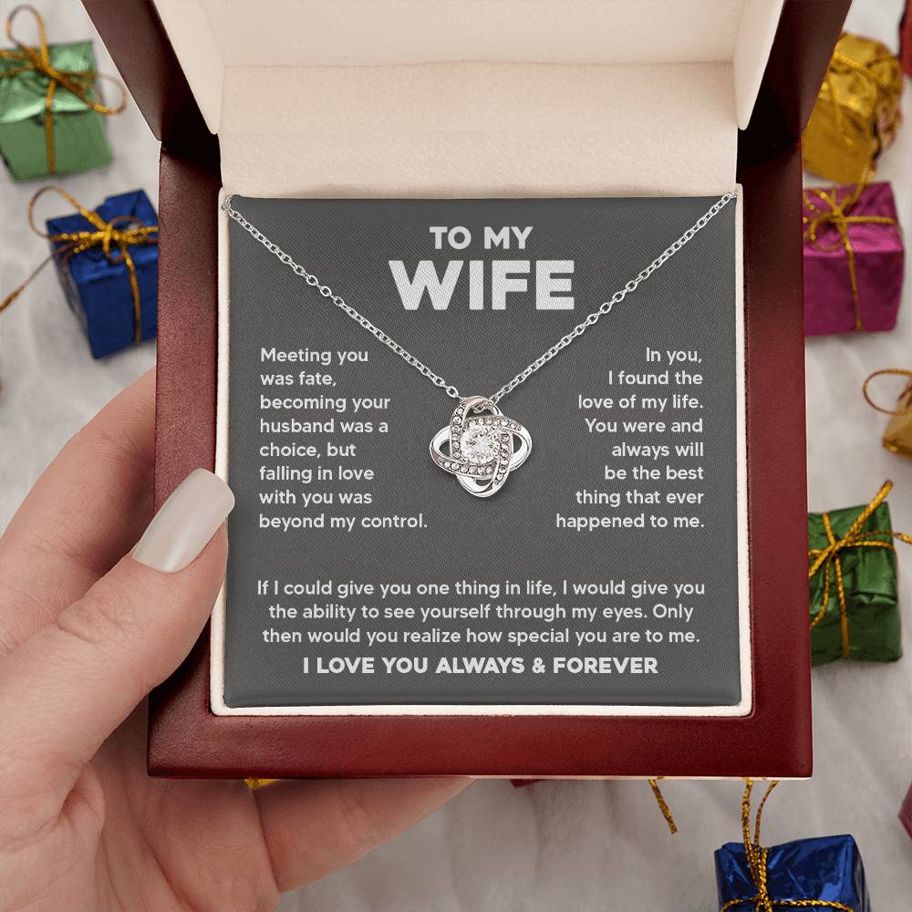 To My Wife One Thing Love Knot