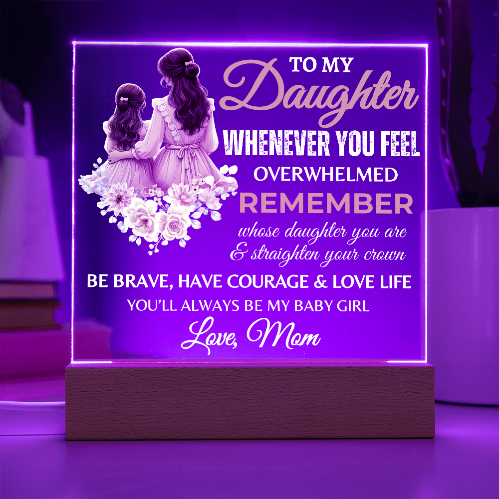 To My Daughter | Graduation Gift | Acrylic Square Plaque