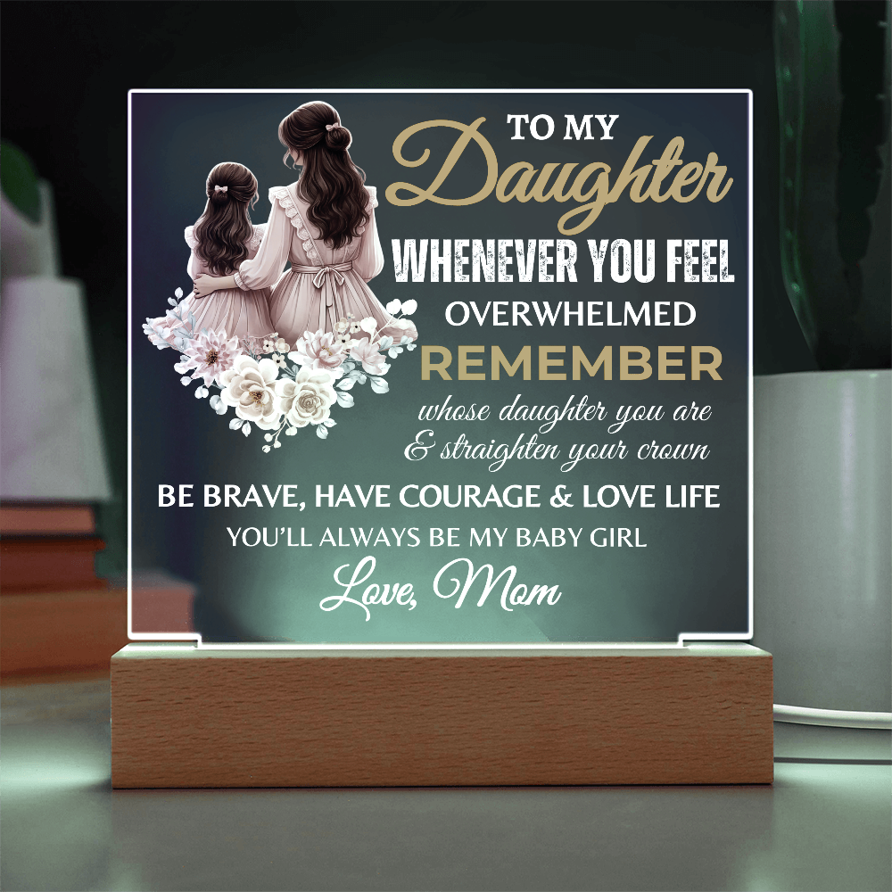 To My Daughter | Graduation Gift | Acrylic Square Plaque