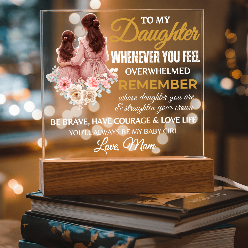 To My Daughter | Graduation Gift | Acrylic Square Plaque
