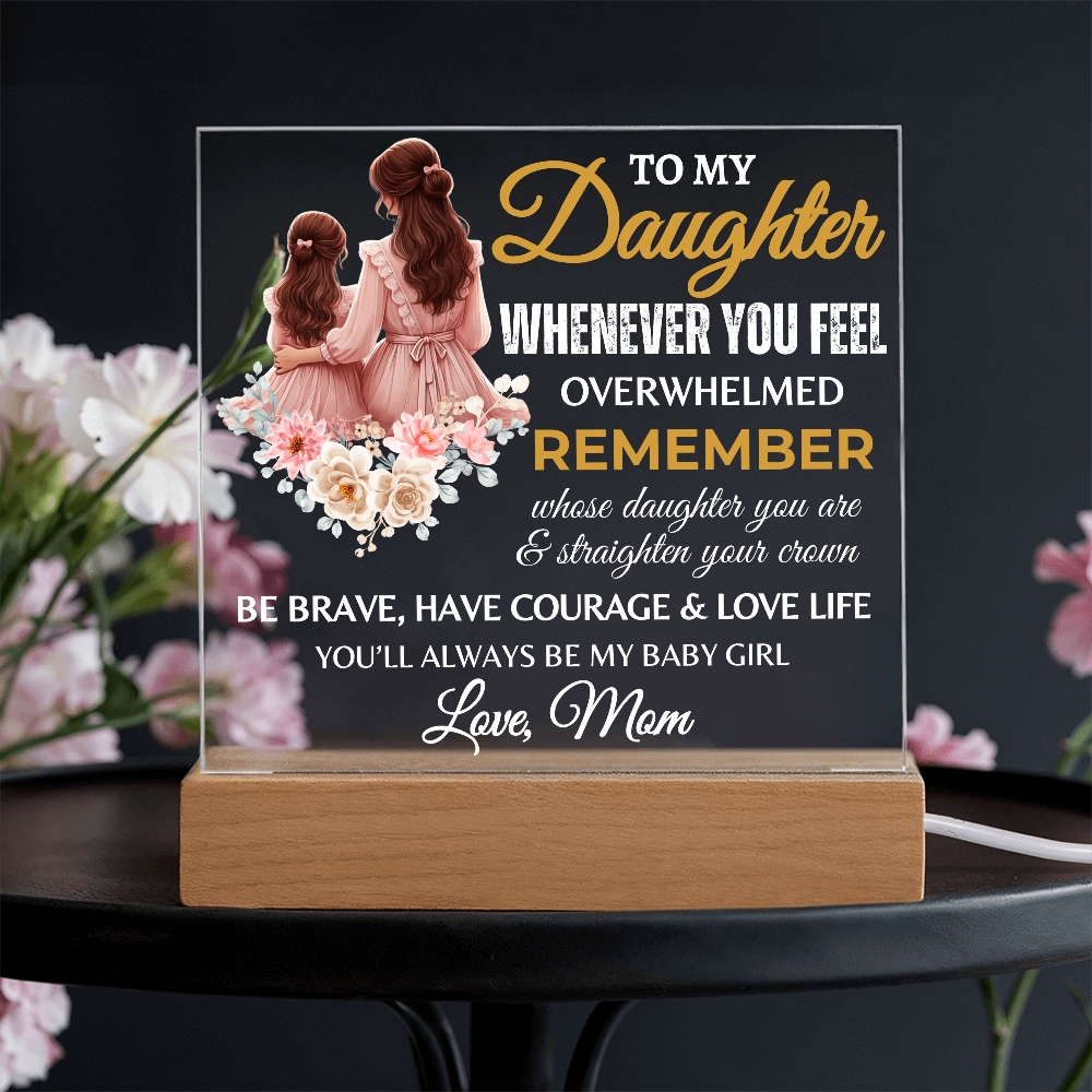 To My Daughter | Graduation Gift | Acrylic Square Plaque