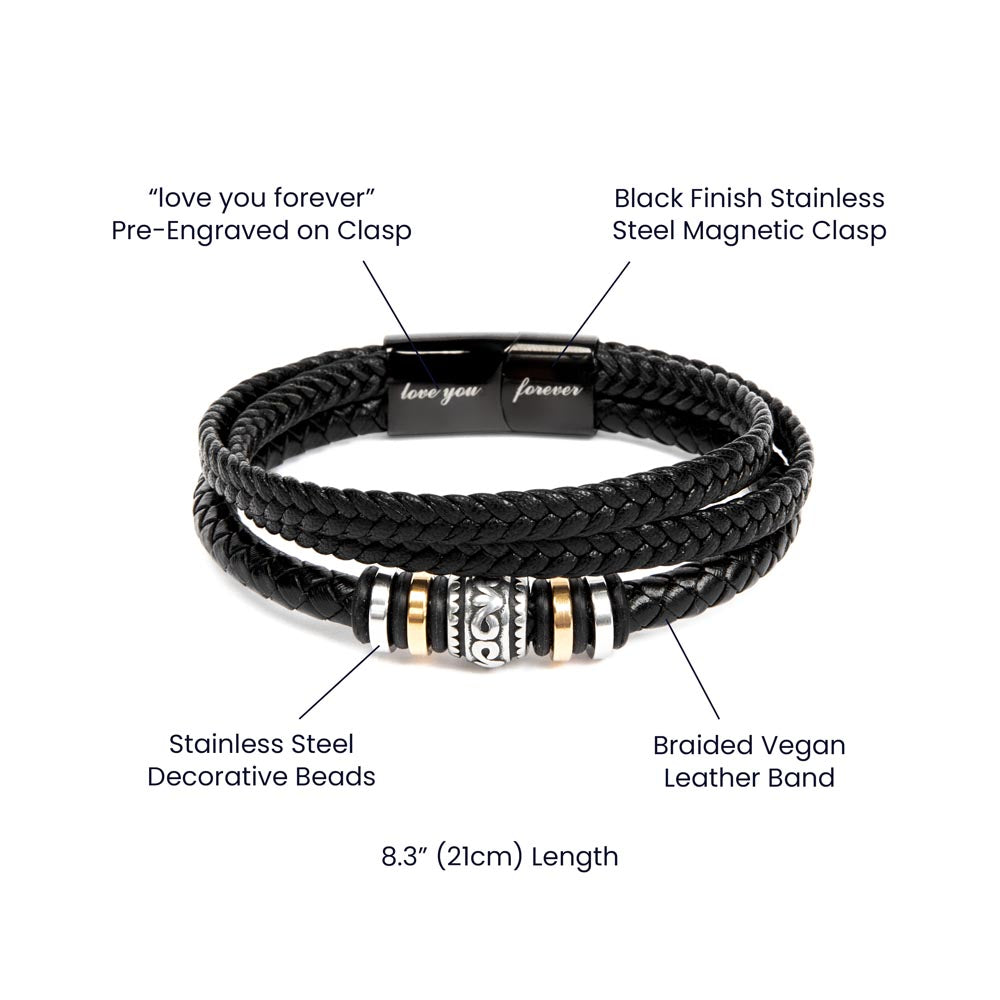 Best Dad In The World – Love You Forever Timeless Bracelet