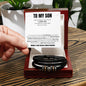 To My Son | Mother & Son Forever Linked Together Bracelet | Christmas Gift