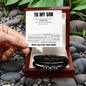 To My Son | Mother & Son Forever Linked Together Bracelet | Christmas Gift